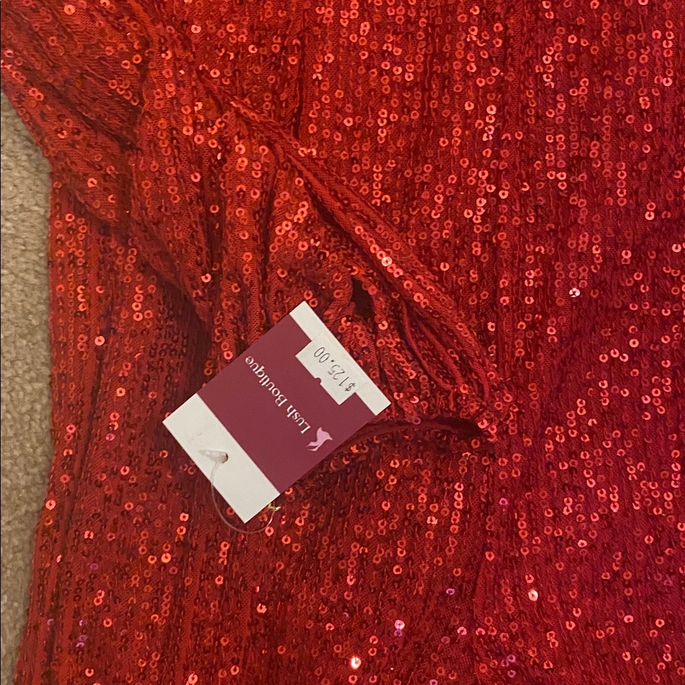 Valentine NWT size small jogger bottom sequin jumpsuit! - Picture 6 of 12